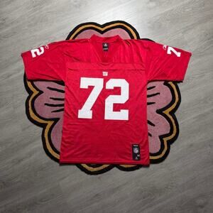 Vintage Y2K Reebok New York Giants Osi Umenyiora On Field NFL Jersey Medium Red